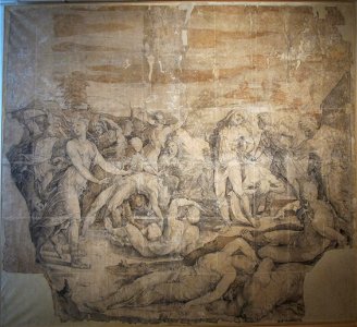 Beccafumi, cartone per pavimento duomo diena, 1529-1531, 01
