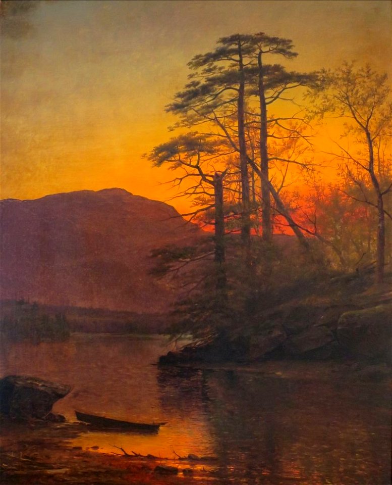 Arthur Parton - Evening on the Ausable River, 1875-79