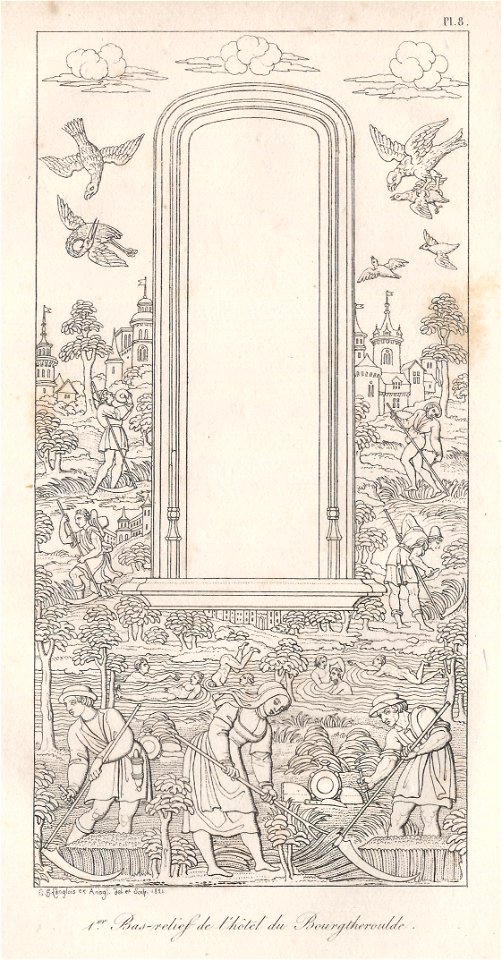 1er bas-relief de l'hôtel du Bourgtheroulde