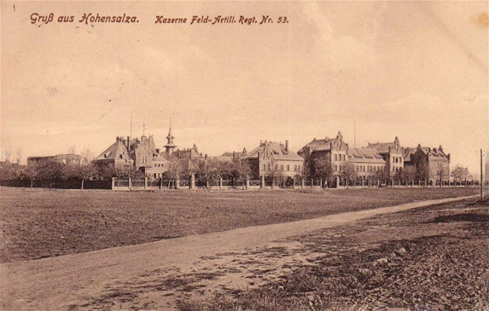 Artillerie-Kaserne Hohensalza FAR 53 - Postkarte 1915