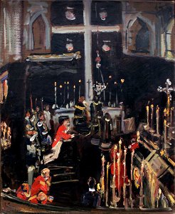 1908 Slevogt Seelenmesse der Sankt Georgsritter anagoria