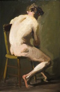 Seated Nude by George Wesley Bellows, 1910-1911