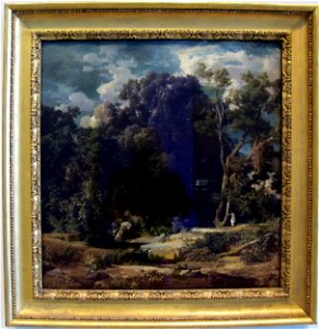 Arnold böcklin, paesaggio romano, 1852
