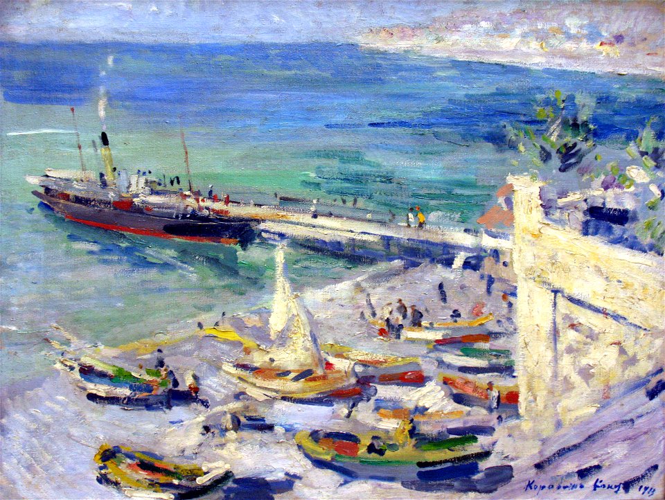 1913 Korovin Anlegestelle auf der Krim anagoria