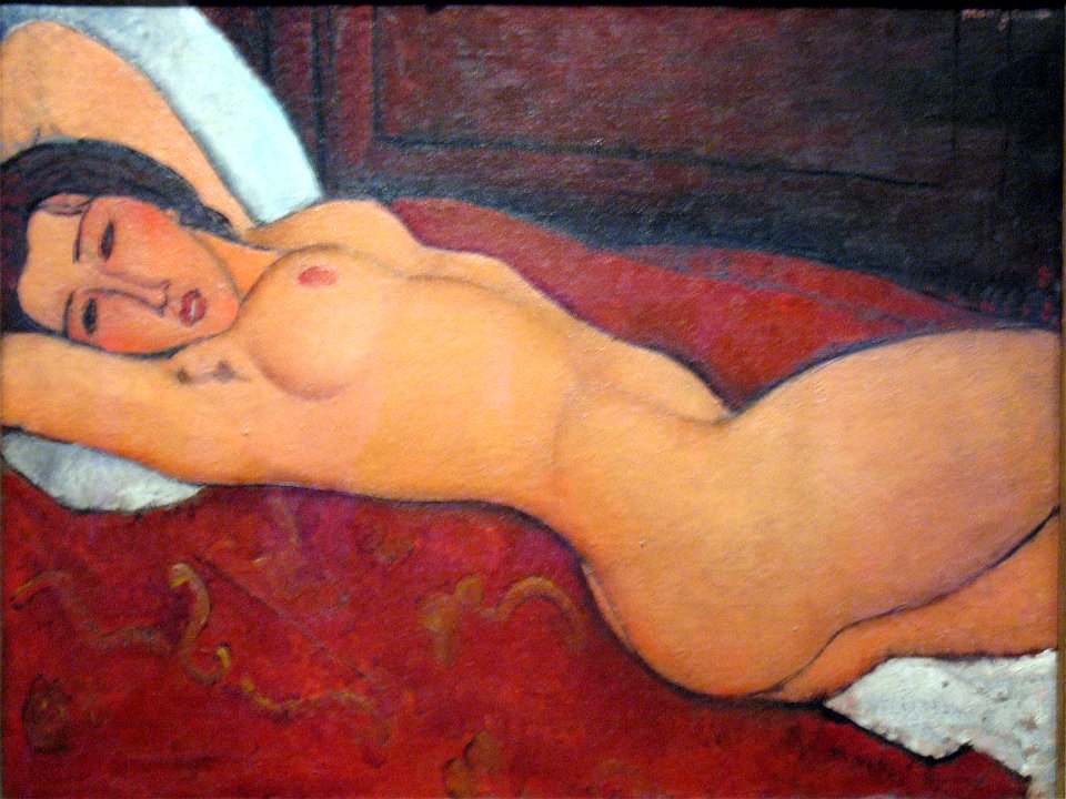 1917 Modigliani Reclining nude anagoria