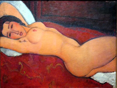1917 Modigliani Reclining nude anagoria