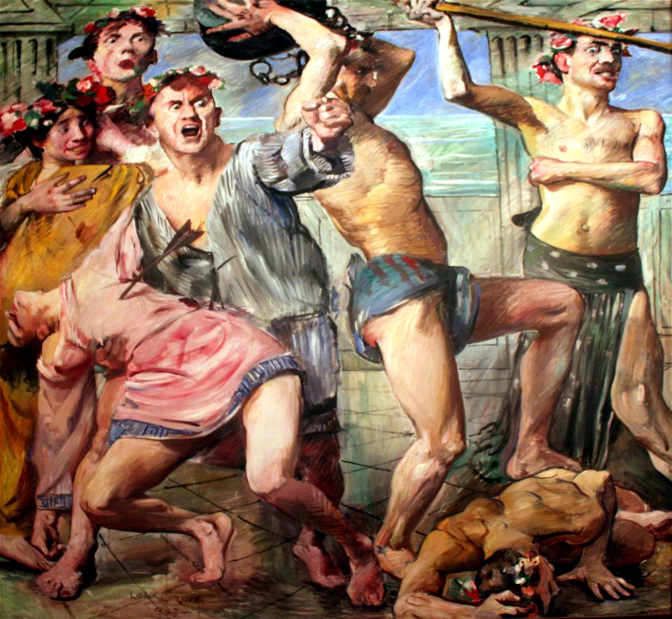 1913 Corinth Die Freier im Kampf gegen Odysseus anagoria