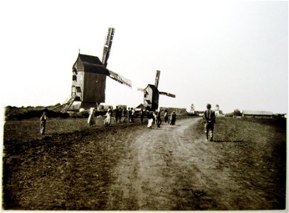 1918. Windmills in German Lutheran settlement Johannesruh 1