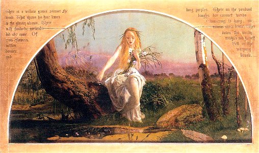Arthur Hughes - Ophelia (First Version)