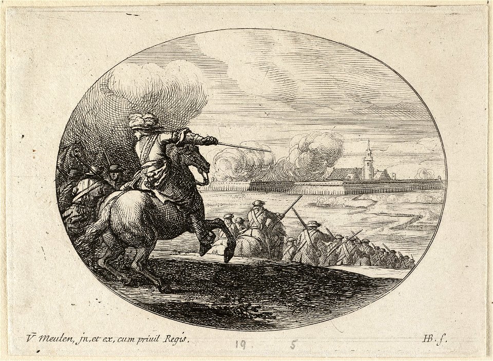Belegering van een stad met stadswallen. NL-HlmNHA 1477 53009185