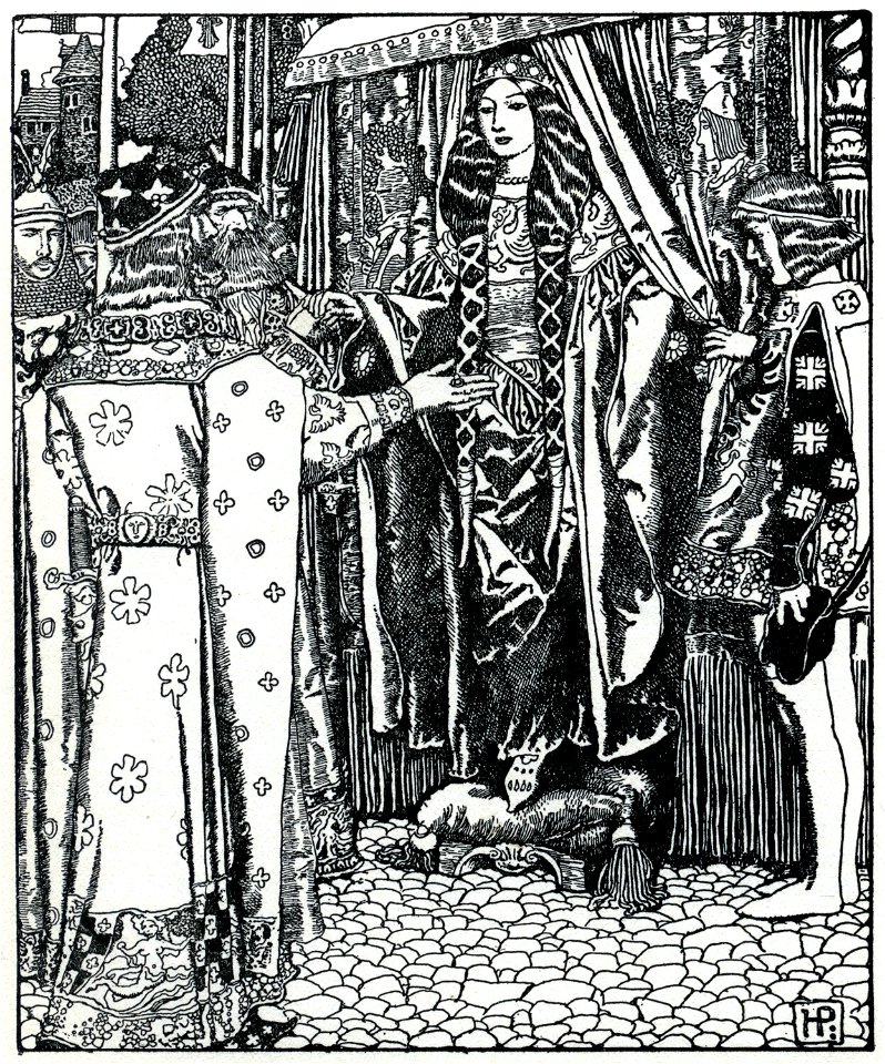 Arthur-Pyle King Arthur meets Lady Guinevere