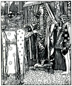 Arthur-Pyle King Arthur meets Lady Guinevere