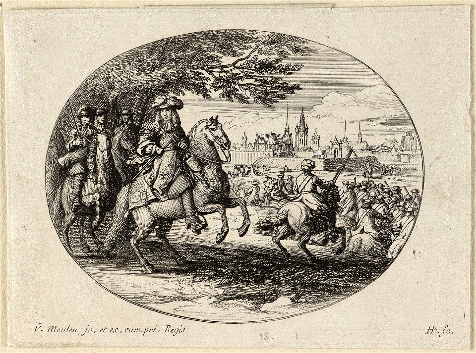 Belegering van een stad door Lodewijk XIV, koning van Frankrijk. NL-HlmNHA 1477 53009181