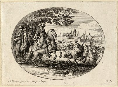 Belegering van een stad door Lodewijk XIV, koning van Frankrijk. NL-HlmNHA 1477 53009181