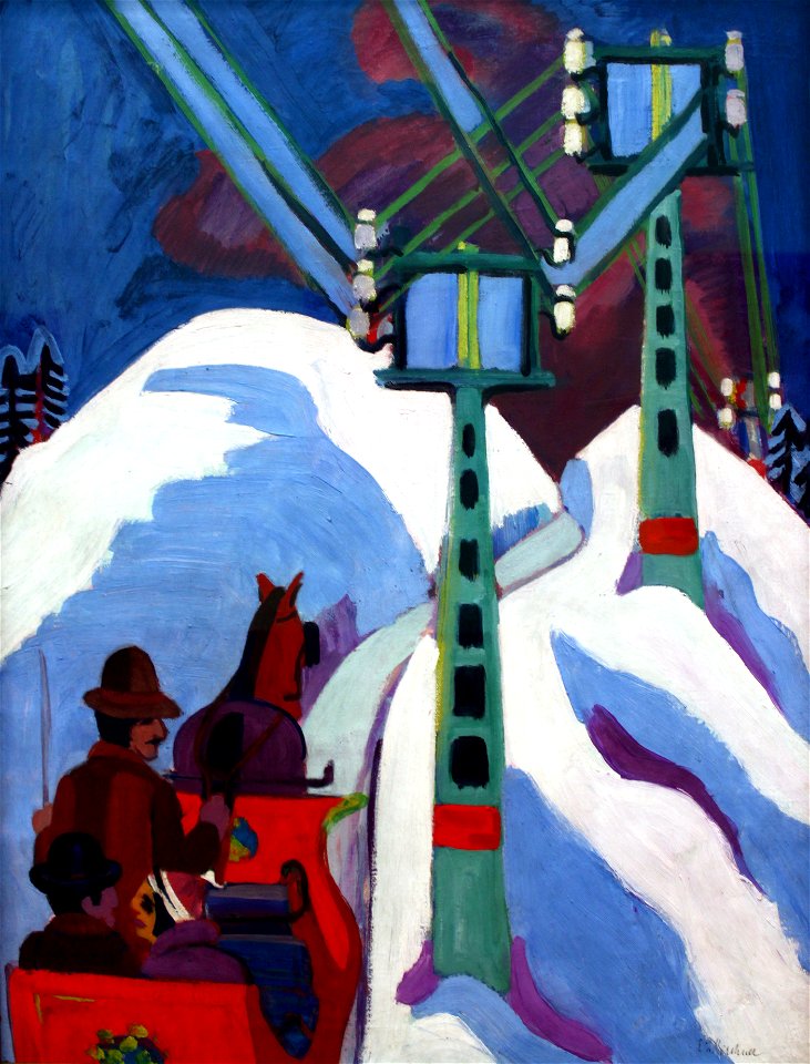 1923 Kirchner Schlittenfahrt anagoria