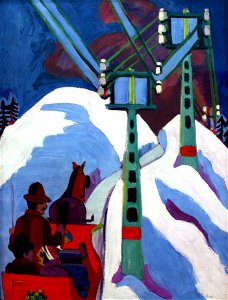 1923 Kirchner Schlittenfahrt anagoria