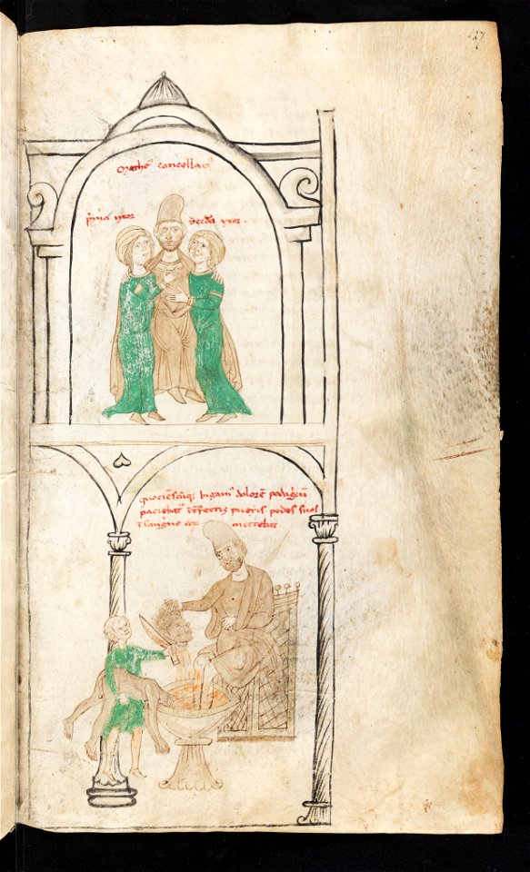 Bern, Burgerbibliothek, Cod. 120.II, f. 127r – Petrus de Ebulo Liber ad honorem Augusti, lat