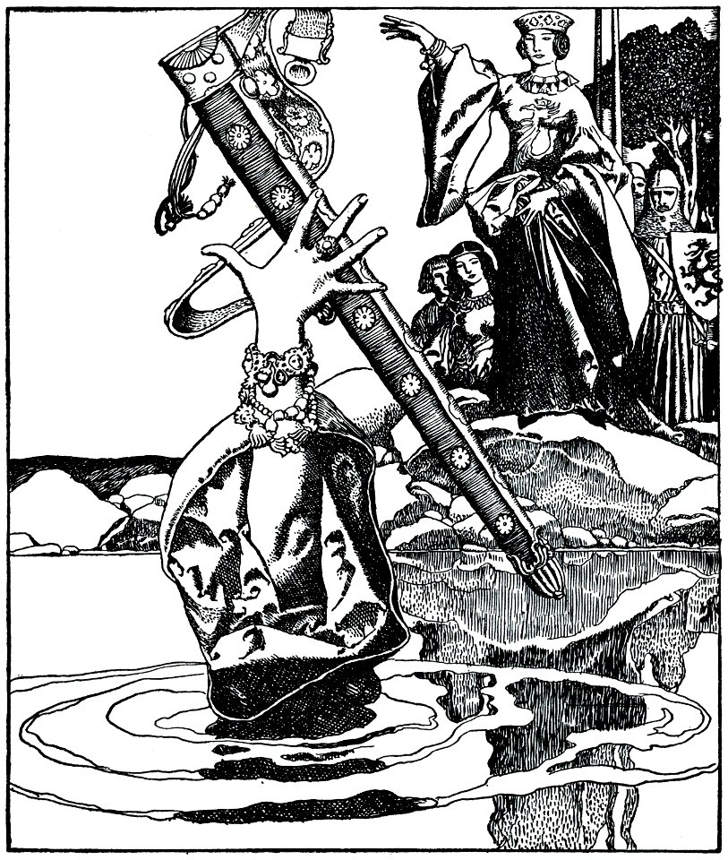 Arthur-Pyle Queen Morgana loses Excalibur His Sheath