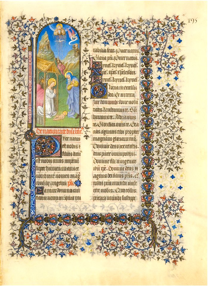 Belle Heures du duc de Berry - f195r - Nativité