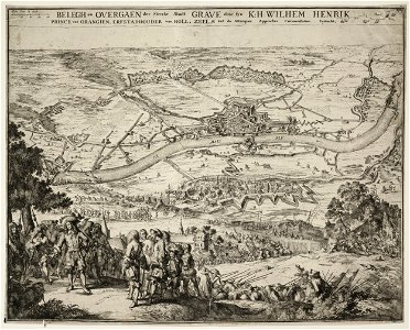 Beleg en verovering van Grave door Willem III, 25 juli tot 29 oktober 1674. NL-HlmNHA 53009078