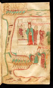 Bern, Burgerbibliothek, Cod. 120.II, f. 120r – Petrus de Ebulo Liber ad honorem Augusti, lat