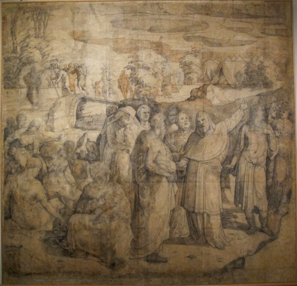 Beccafumi, cartone per pavimento duomo diena, 1529-1531, 05
