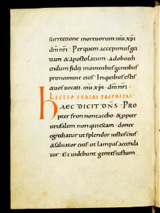 Beromünster, Stiftskirche St. Michael, Epistolar, f. 2v – Epistolary