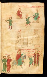 Bern, Burgerbibliothek, Cod. 120.II, f. 124r – Petrus de Ebulo Liber ad honorem Augusti, lat