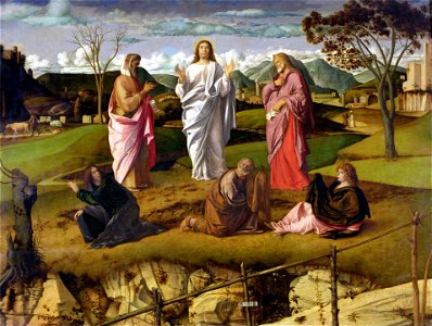The-Transfiguration-1480-xx-Giovanni-Bellini. Free illustration for personal and commercial use.