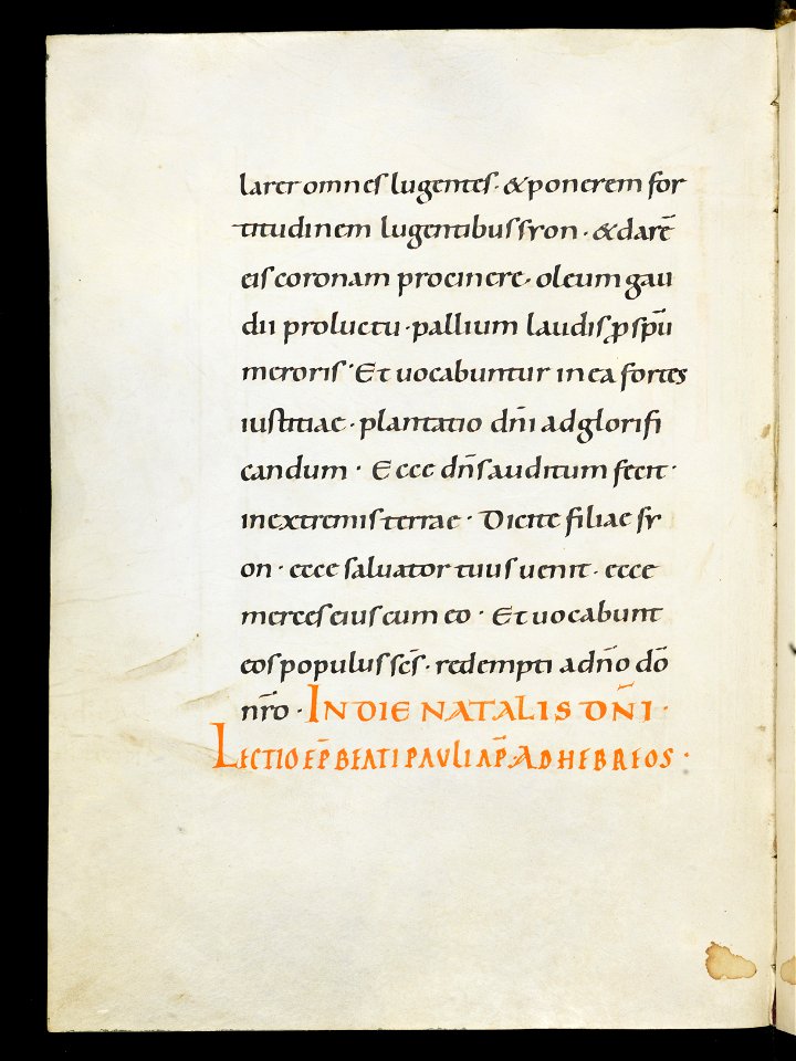 Beromünster, Stiftskirche St. Michael, Epistolar, f. 5v – Epistolary