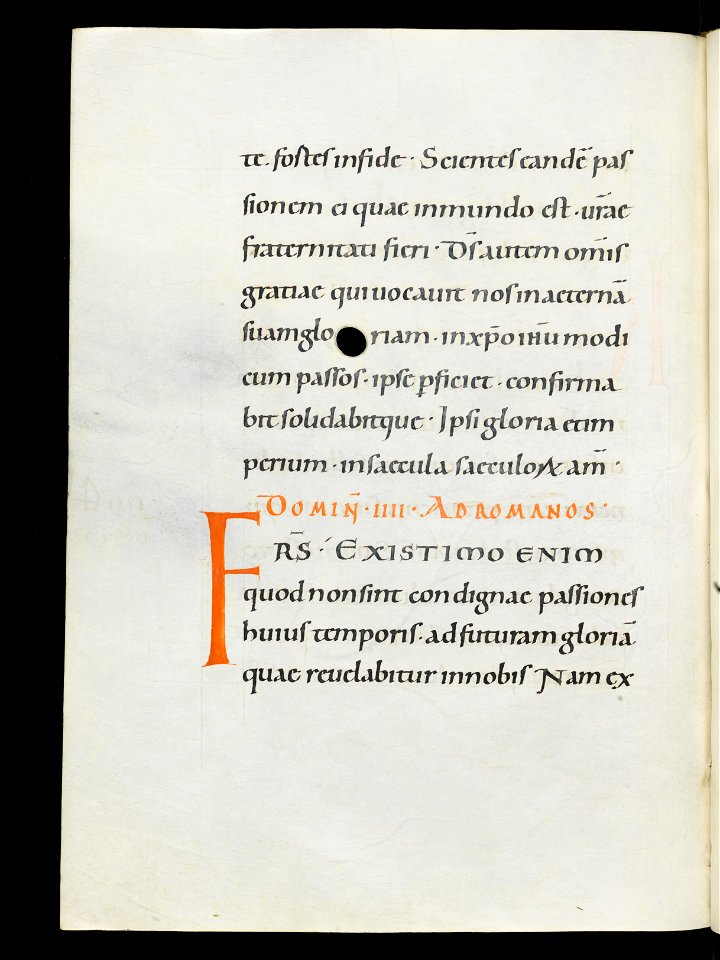 Beromünster, Stiftskirche St. Michael, Epistolar, f. 67v – Epistolary