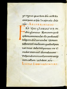 Beromünster, Stiftskirche St. Michael, Epistolar, f. 124v – Epistolary