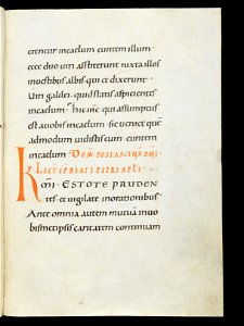 Beromünster, Stiftskirche St. Michael, Epistolar, f. 54r – Epistolary