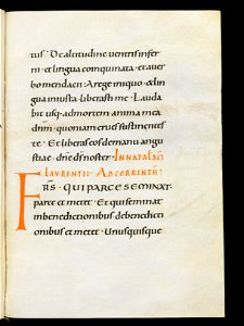 Beromünster, Stiftskirche St. Michael, Epistolar, f. 85r – Epistolary