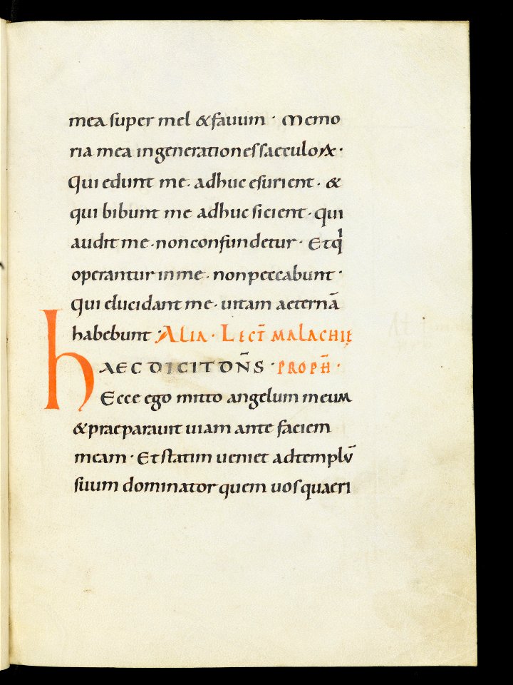 Beromünster, Stiftskirche St. Michael, Epistolar, f. 19r – Epistolary