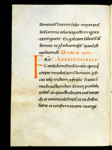 Beromünster, Stiftskirche St. Michael, Epistolar, f. 100v – Epistolary