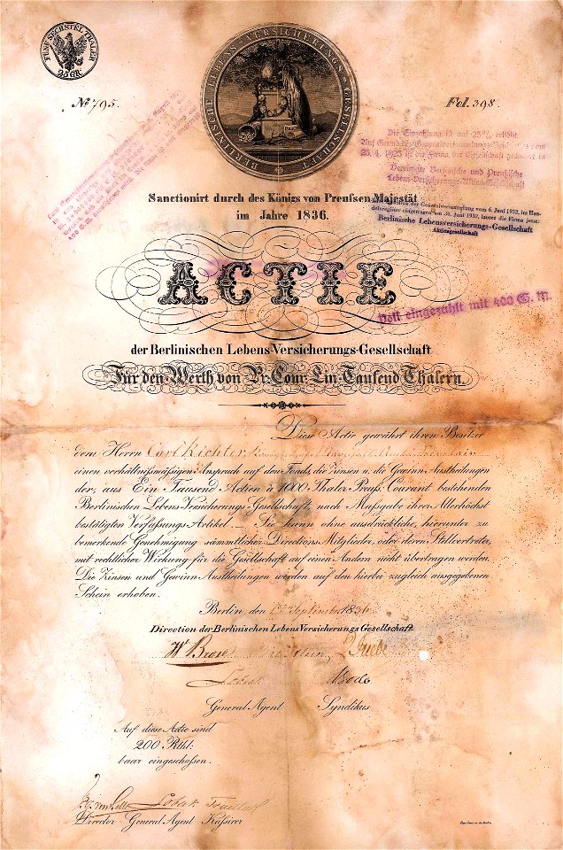Berlinische LV 1836