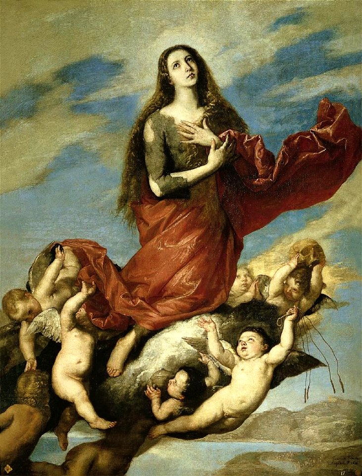 Asunción de la Magdalena, de José de Ribera (Real Academia de Bellas Artes de San Fernando)