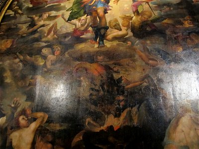 Beccafumi, san michele scaccia gli angeli ribelli, da s.m. della scala, 03