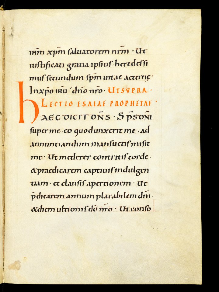 Beromünster, Stiftskirche St. Michael, Epistolar, f. 5r – Epistolary