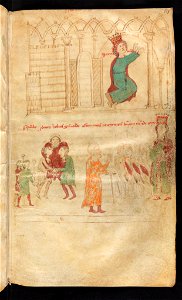 Bern, Burgerbibliothek, Cod. 120.II, f. 118r – Petrus de Ebulo Liber ad honorem Augusti, lat