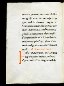 Beromünster, Stiftskirche St. Michael, Epistolar, f. 119v – Epistolary