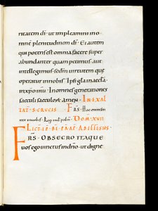 Beromünster, Stiftskirche St. Michael, Epistolar, f. 94r – Epistolary