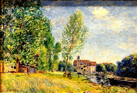 Beauvais (60), MUDO, Alfred Sisley - Moret, le chantier naval à Matrat, vers 1882 2