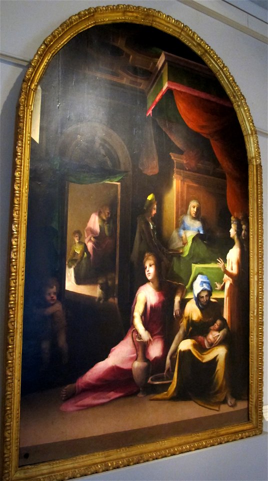 Beccafumi, natività di maria, 1530 ca. 02