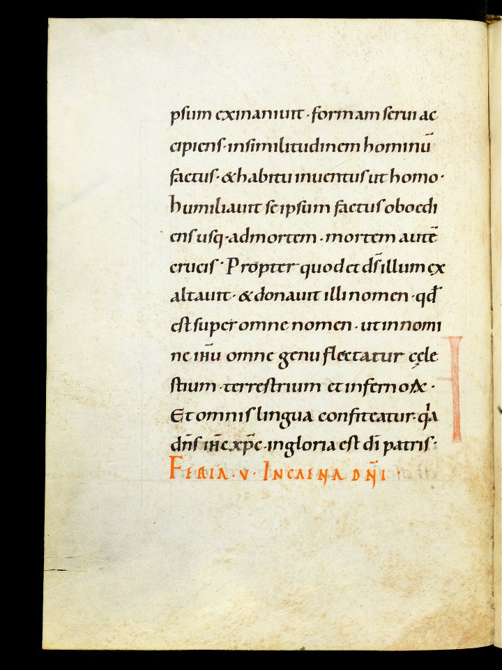 Beromünster, Stiftskirche St. Michael, Epistolar, f. 34v – Epistolary