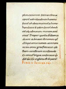 Beromünster, Stiftskirche St. Michael, Epistolar, f. 34v – Epistolary