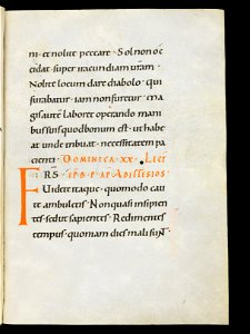 Beromünster, Stiftskirche St. Michael, Epistolar, f. 99r – Epistolary