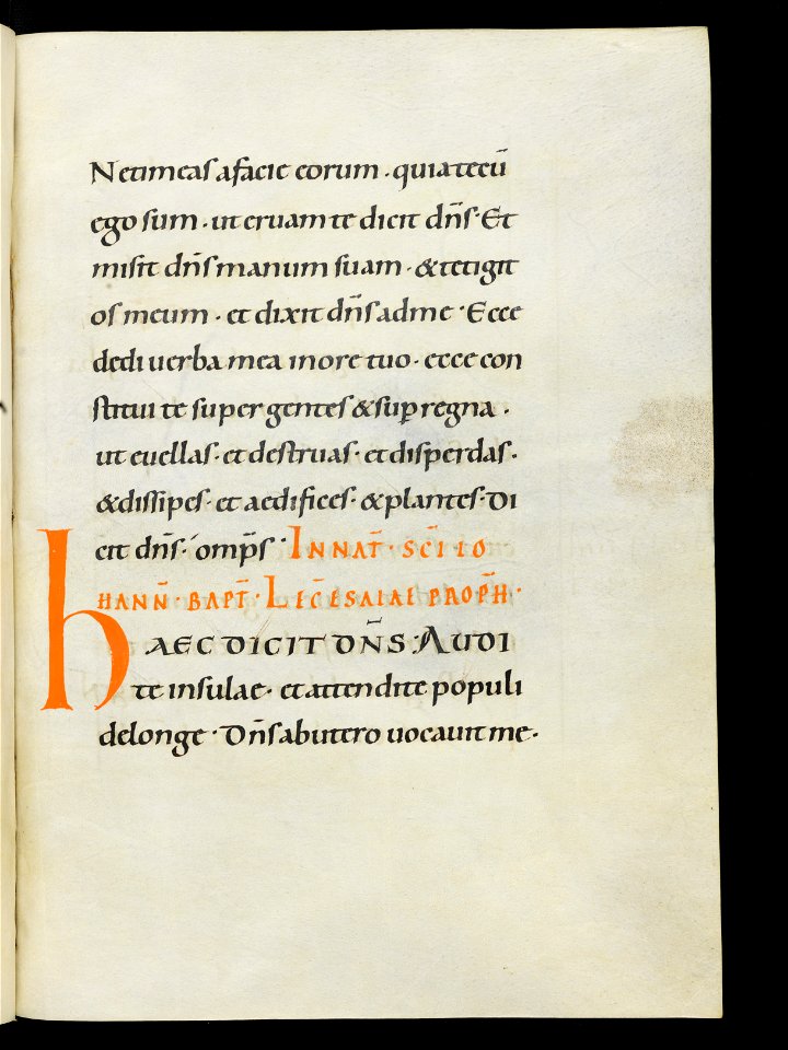 Beromünster, Stiftskirche St. Michael, Epistolar, f. 69r – Epistolary