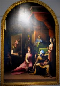 Beccafumi, natività di maria, 1530 ca. 01